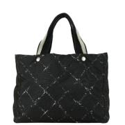 Chanel Vintage Pre-owned Canvas chanel-vskor Black, Dam