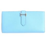 Hermès Vintage Pre-owned Laeder plnbcker Blue, Dam