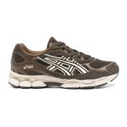 Asics Bruna Gel-NYC Sneakers med Mocka och Mesh Brown, Herr