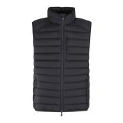 Save The Duck Quilted Puffer Vest Blue, Herr