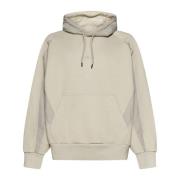 Reebok Beige Vävd Blockad Hoodie Tröja Beige, Herr