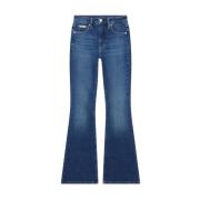 Calvin Klein Jeans Klassisk Denim Jeans Kollektion Blue, Dam