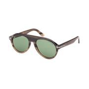 Tom Ford Brun Aviator Solglasögon Brown, Unisex