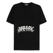 Barrow Svart Crew Neck Bomull T-shirt Black, Herr