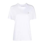 Golden Goose Stjärna Vanlig T-shirt Vit/Silver White, Dam