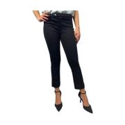 Liu Jo Elegant Polyester Elastane Pantalone Black, Dam