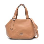 Twinset Ljus Taupe Bauletto Väska Beige, Dam