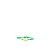 Valentino Garavani Grön VLogo Snodd Armband Stiligt Design Green, Herr