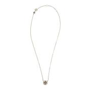 Tory Burch Pave Hänge Halsband Gray, Dam