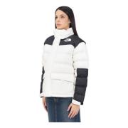 The North Face Färgblock puffjacka för kvinnor White, Dam