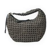 Borbonese Mini Hobo Väska Black, Dam