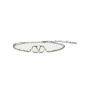 Valentino Garavani Bijoux Silverarmband Metall Palladium Finish Gray, ...