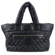 Chanel Vintage Pre-owned Canvas chanel-vskor Black, Dam