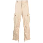 Carhartt Wip Beige Bomullspanel Cargo Byxor Beige, Herr