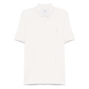 Brunello Cucinelli Vit Polo White, Herr