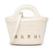 Marni Tropicalia Läder Väska Vit White, Dam