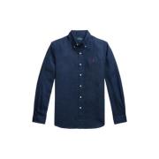 Polo Ralph Lauren Custom Fit Linneskjorta Blue, Herr