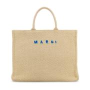 Marni Raffia Shoppingväska Beige, Dam