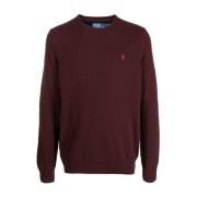 Polo Ralph Lauren Stickad Ärm Pullover Red, Herr