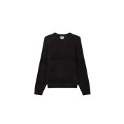 Obey Randig Crewneck Tröja, Regular Fit, Svart Black, Dam