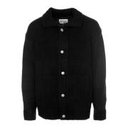 Carhartt Wip Santa Fe Cardigan med Metallknappar Black, Herr