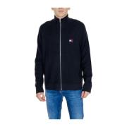 Tommy Jeans Stickad Bomullscardigan Black, Herr