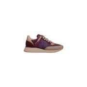 Wushu Ruyi Bordeaux Nylon Sneaker Dam Höst/Vinter Multicolor, Dam