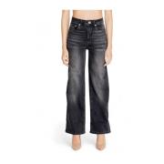 Street One Svarta bomullsblandade jeans med elastan Black, Dam