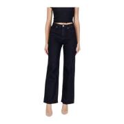 Vero Moda Svart Bomull Stretch Jeans Black, Dam