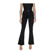 Only Svart Bomull Stretch Jeans Black, Dam