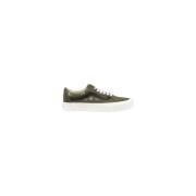 Vans Grön Läder Sneaker Damkollektion Green, Dam