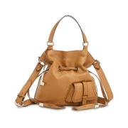 Lancel 1Er Flirt Brun Handväska Hinkstil Brown, Dam