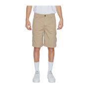 Calvin Klein Jeans Bomull Bermuda Shorts Beige, Herr