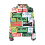 Kenzo Huvtröja med logotryck Multicolor, Dam