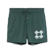 Amiri Skoggrön Badkläder Dragsko Shorts Green, Herr