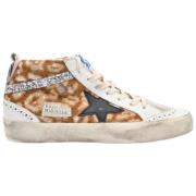 Golden Goose Leopard Toe Star Sneakers Multicolor, Dam