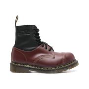 Dr. Martens Burgundy/Svart Läder Snörskor Red, Dam