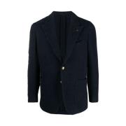 Gabriele Pasini Blå Bomullsblandning Blazer Blue, Herr