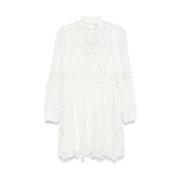 Zimmermann Vit Broderie Anglaise Klänning White, Dam