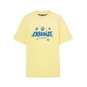 Palm Angels Gul Crew Neck Kortärmad T-shirt Yellow, Herr