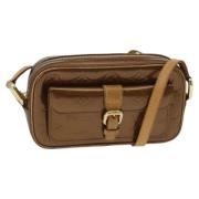 Louis Vuitton Vintage Pre-owned Laeder axelremsvskor Brown, Dam