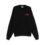 Off White Svart Arrows Logo Print Sweatshirt Black, Herr