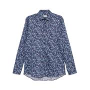 Etro Navy Blue Button-Up Shirt Blue, Herr