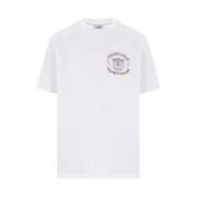 Casablanca Grafiskt Tryck Rund Hals T-shirt White, Herr