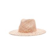 Ruslan Baginskiy Beige Wide Brim Fedora Hat Beige, Dam