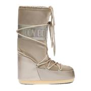 Moon Boot Icon Glance Platinum Stövlar Beige, Dam