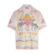 Casablanca Short Sleeve Shirts Pink, Herr