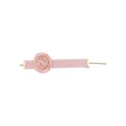 Blumarine Rosa Choker med Ros Brosch Detalj Pink, Dam