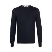 La Fileria Round-neck Knitwear Blue, Herr