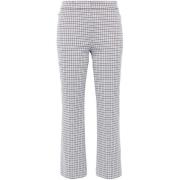 Theory Houndstooth Stretch Byxor Gray, Dam